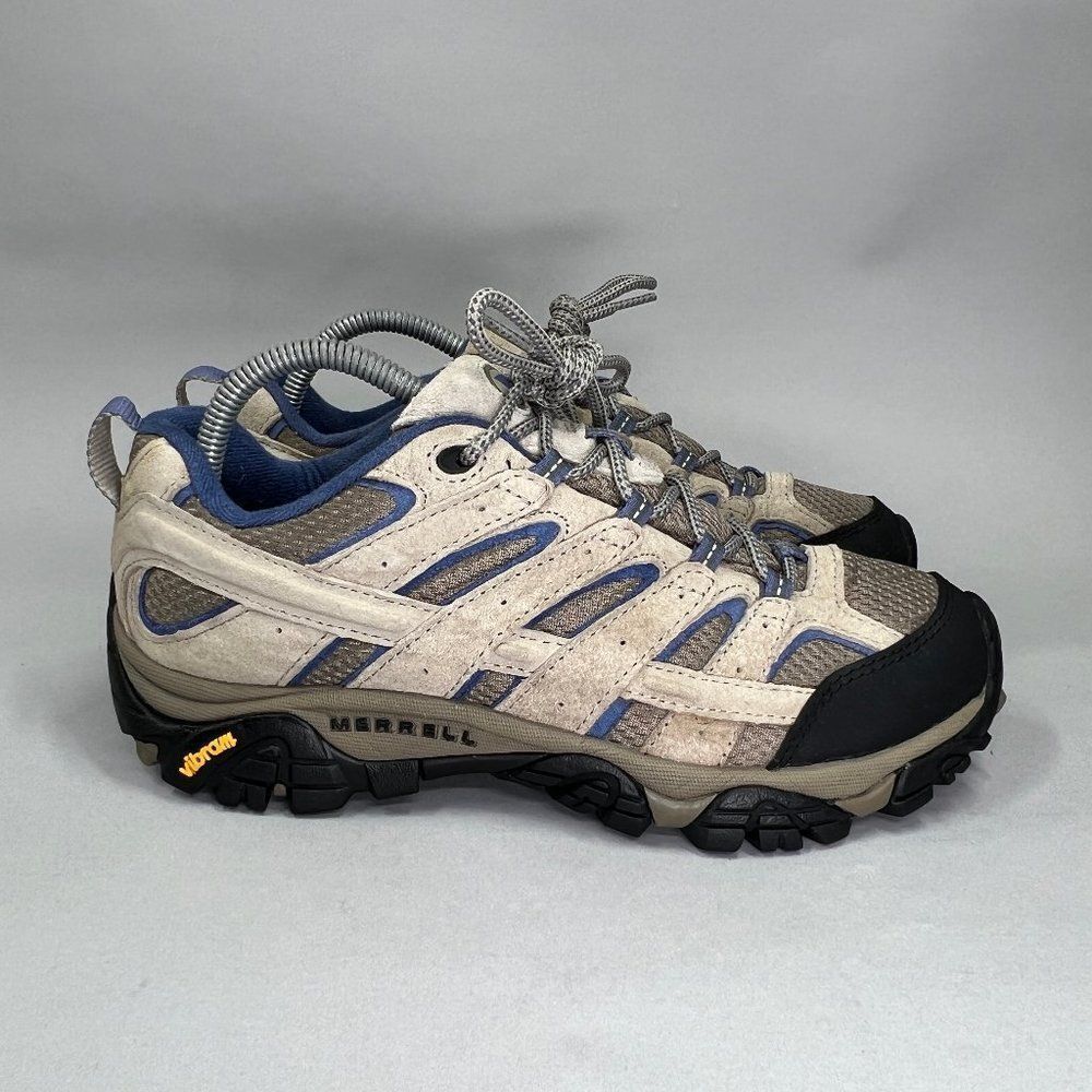 Merrell Moab 2 Vent Shoes Women's 9 Tan Suede Hiking Outdoor Athletic Sneakers‎